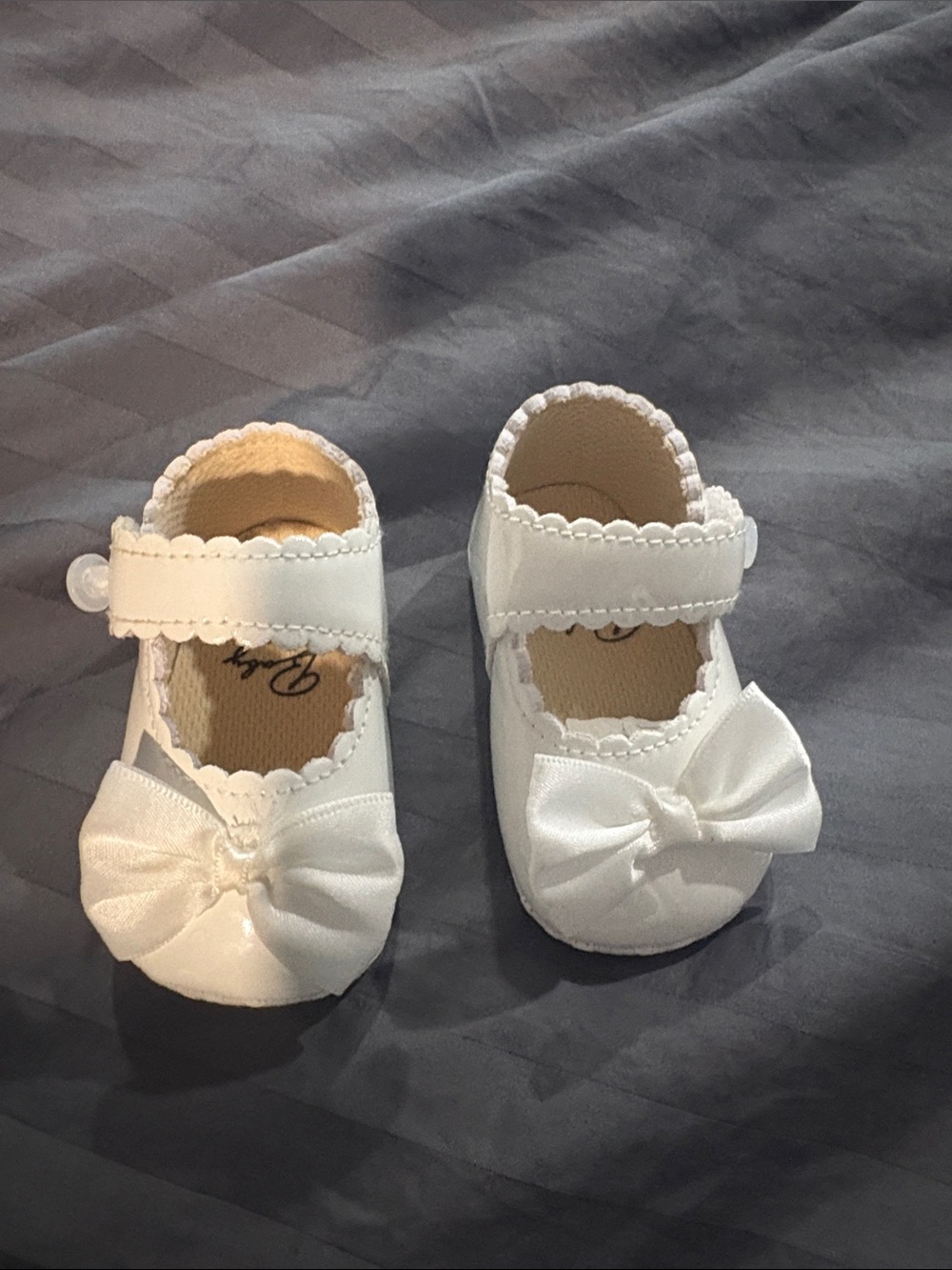 Baby Girl White Mary Jane Bow Walker Shoes